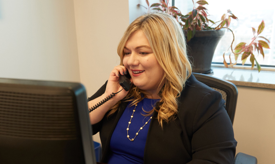 ashley liuzza attorney on the telephone