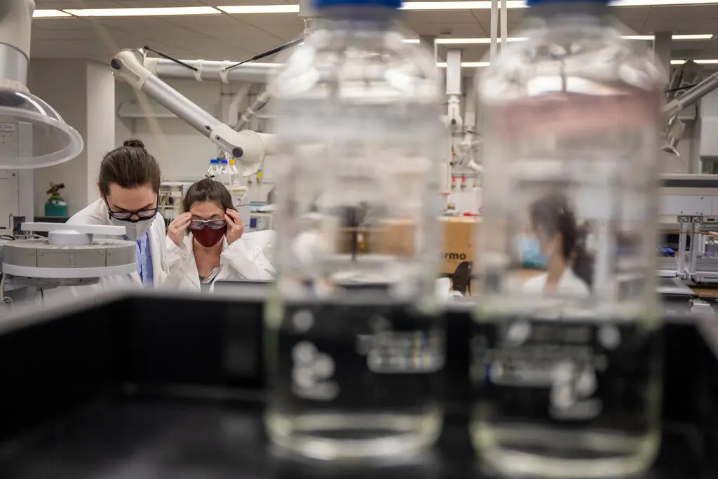 Doctoral students and researchers studied PFAS substances at North Carolina State University in Raleigh in 2021