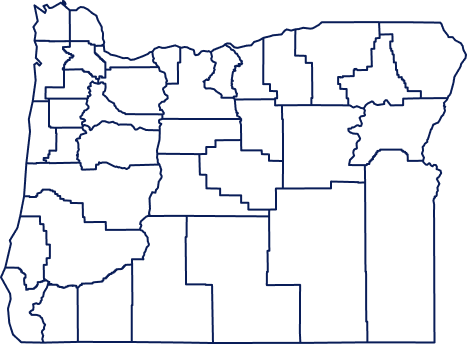 OREGON COUNTIES MAP